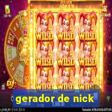 gerador de nick